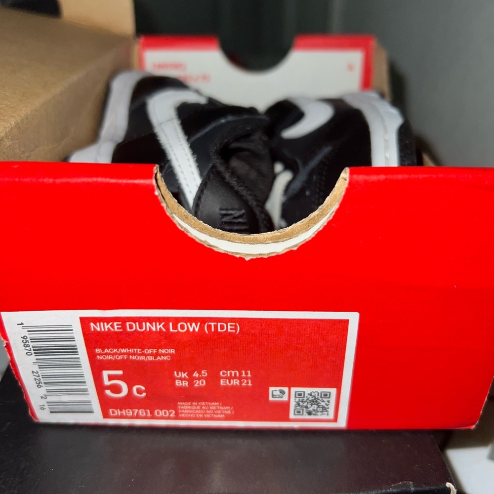 Baby 5c Nike dunk low reverse panda